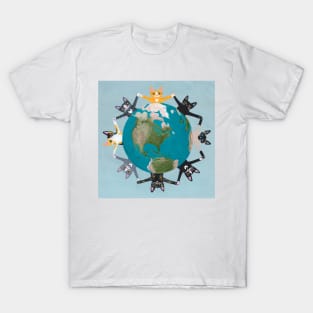 Cats Love the Earth T-Shirt